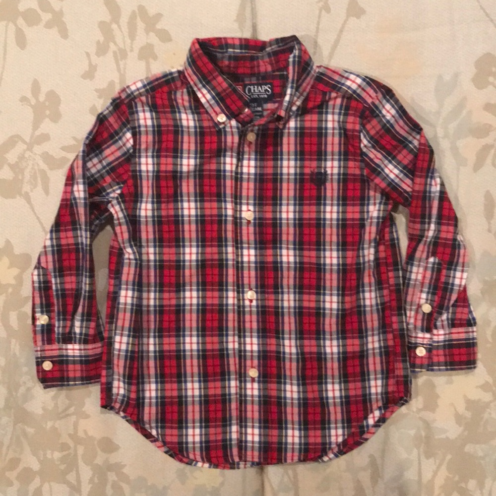 Boy’s Chaps long sleeve button down shirt, sz 3/3T
